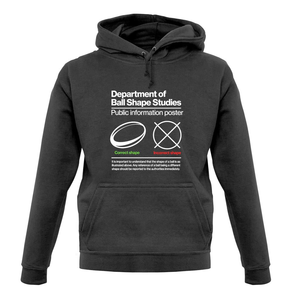 Rugby Ball Shape unisex hoodie Rugby Ball Shape unisex hoodie