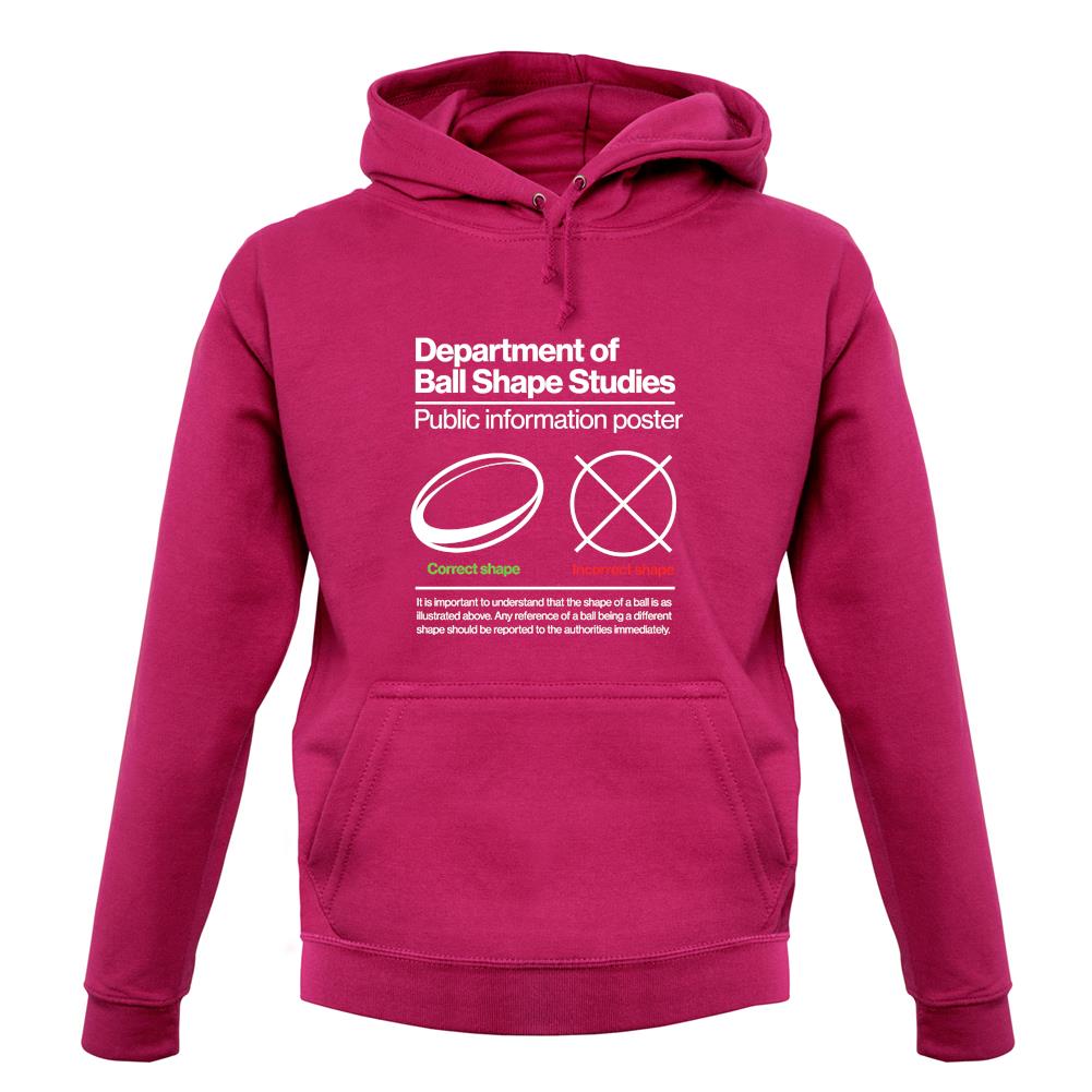 Rugby Ball Shape unisex hoodie Rugby Ball Shape unisex hoodie