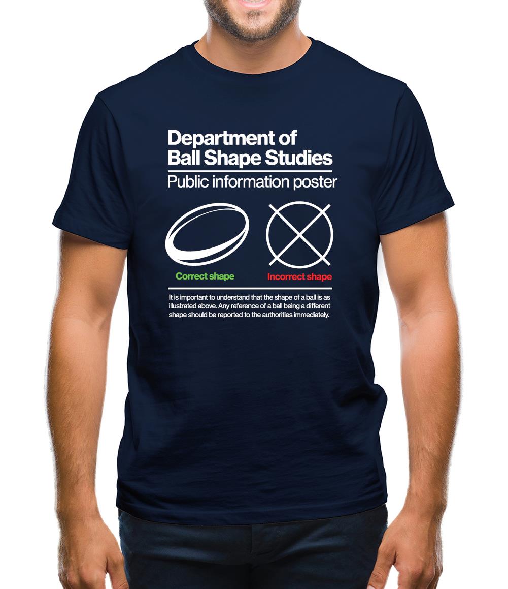 Rugby Ball Shape Mens T-Shirt Rugby Ball Shape Mens T-Shirt