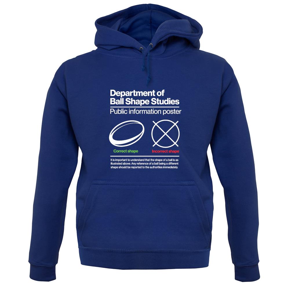 Rugby Ball Shape unisex hoodie Rugby Ball Shape unisex hoodie