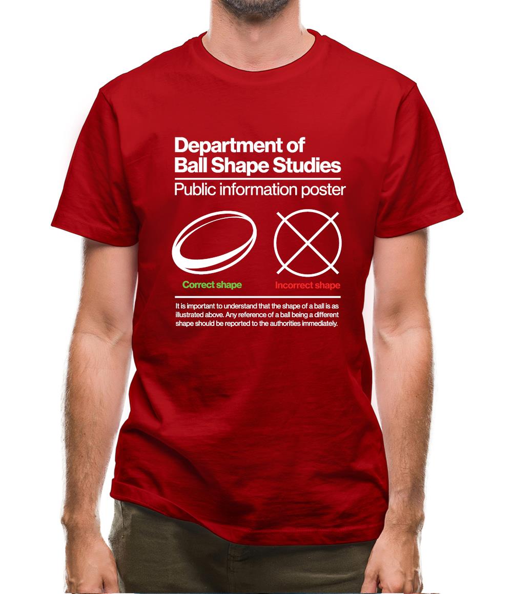 Rugby Ball Shape Mens T-Shirt Rugby Ball Shape Mens T-Shirt
