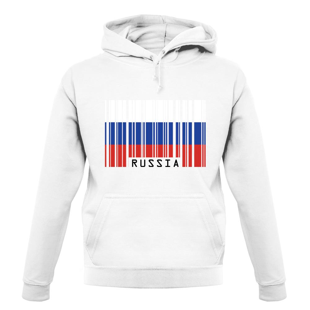 Russia Barcode Style Flag unisex hoodie Russia Barcode Style Flag unisex hoodie