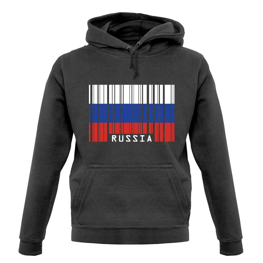 Russia Barcode Style Flag unisex hoodie Russia Barcode Style Flag unisex hoodie