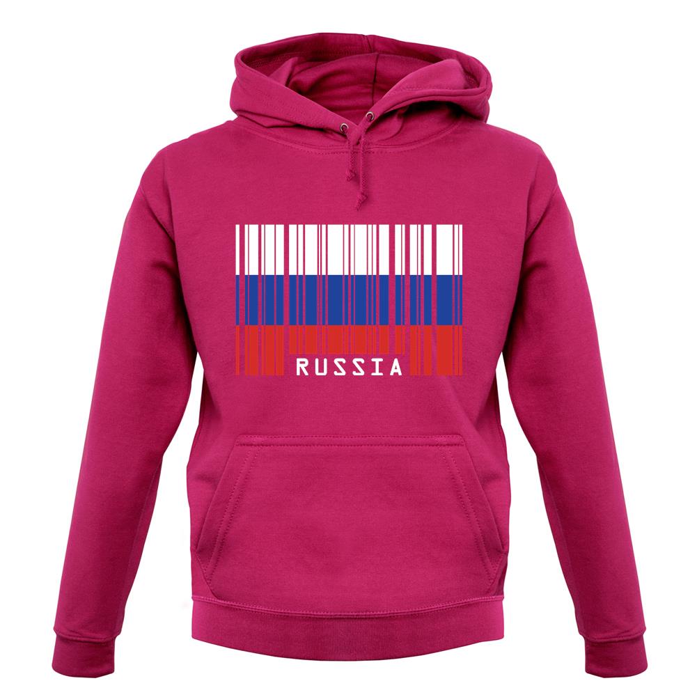 Russia Barcode Style Flag unisex hoodie Russia Barcode Style Flag unisex hoodie