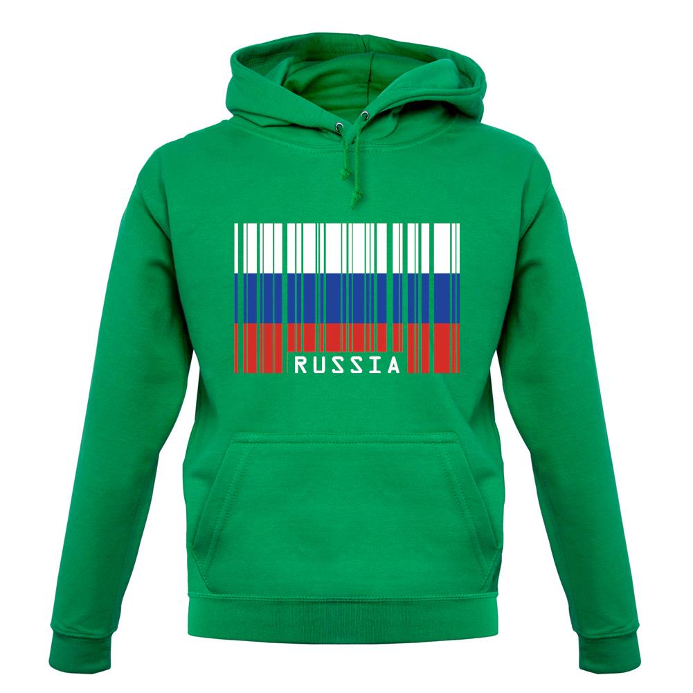 Russia Barcode Style Flag unisex hoodie Russia Barcode Style Flag unisex hoodie