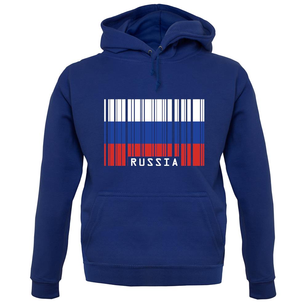 Russia Barcode Style Flag unisex hoodie Russia Barcode Style Flag unisex hoodie