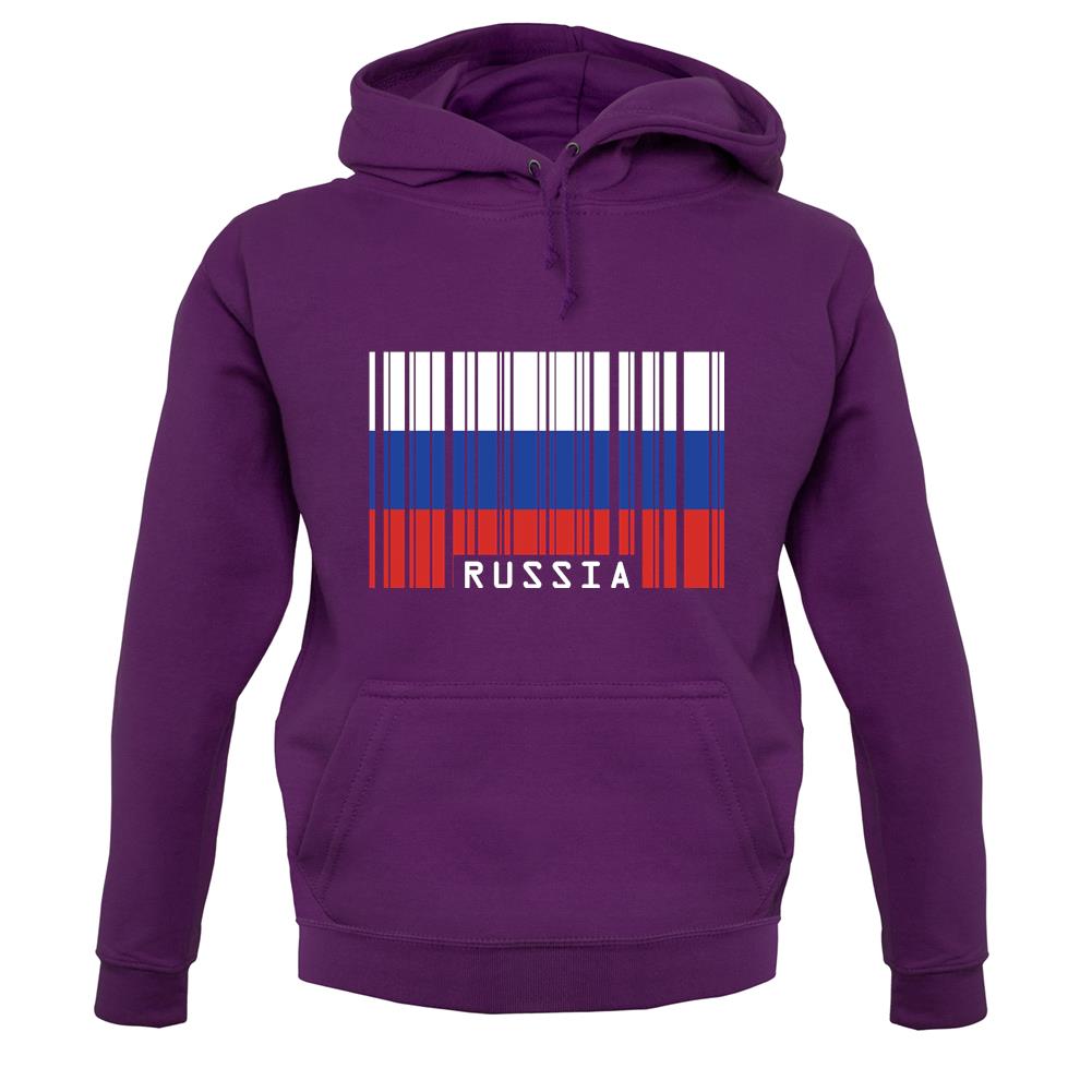 Russia Barcode Style Flag unisex hoodie Russia Barcode Style Flag unisex hoodie