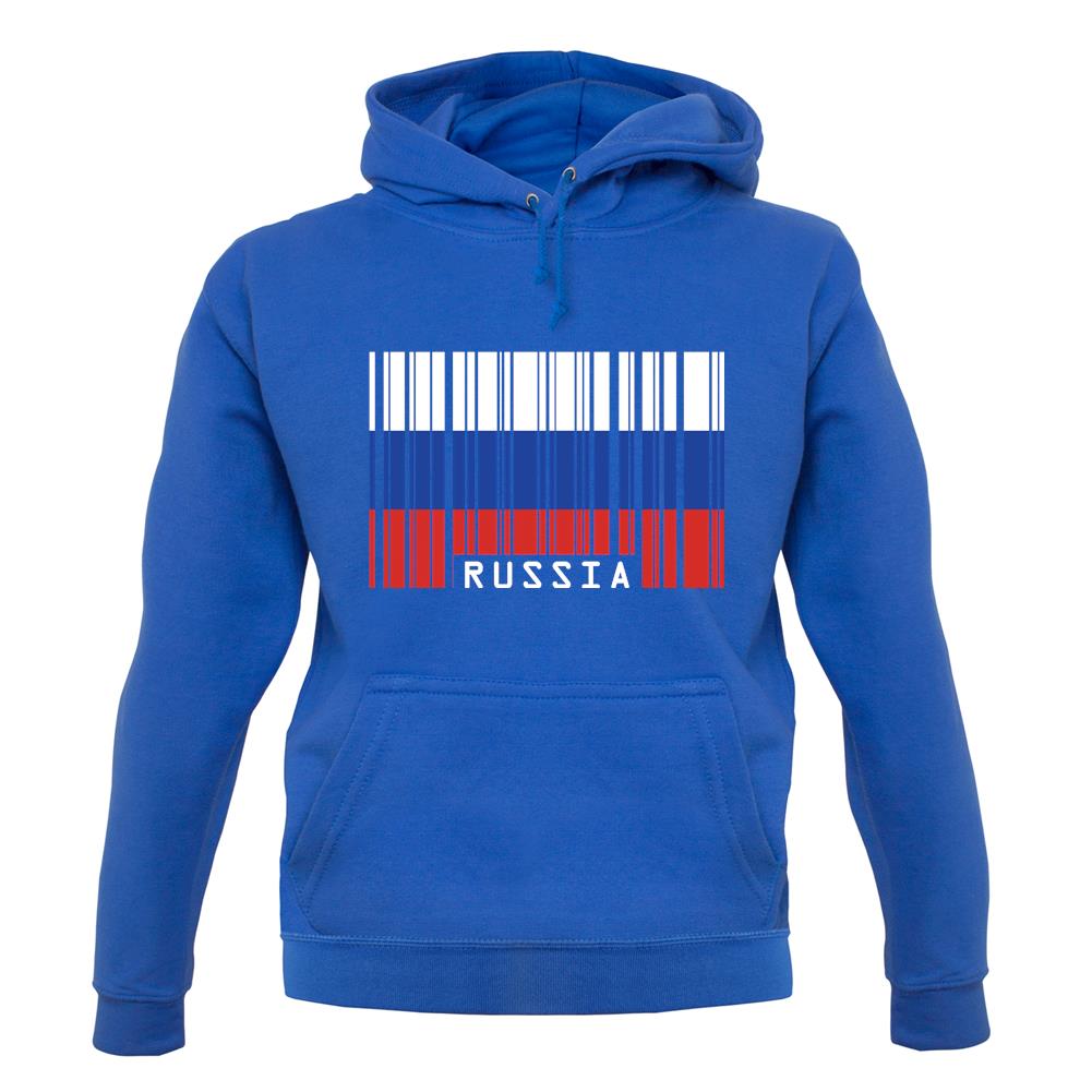 Russia Barcode Style Flag unisex hoodie Russia Barcode Style Flag unisex hoodie