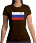 Russia Grunge Style Flag Womens T-Shirt Russia Grunge Style Flag Womens T-Shirt