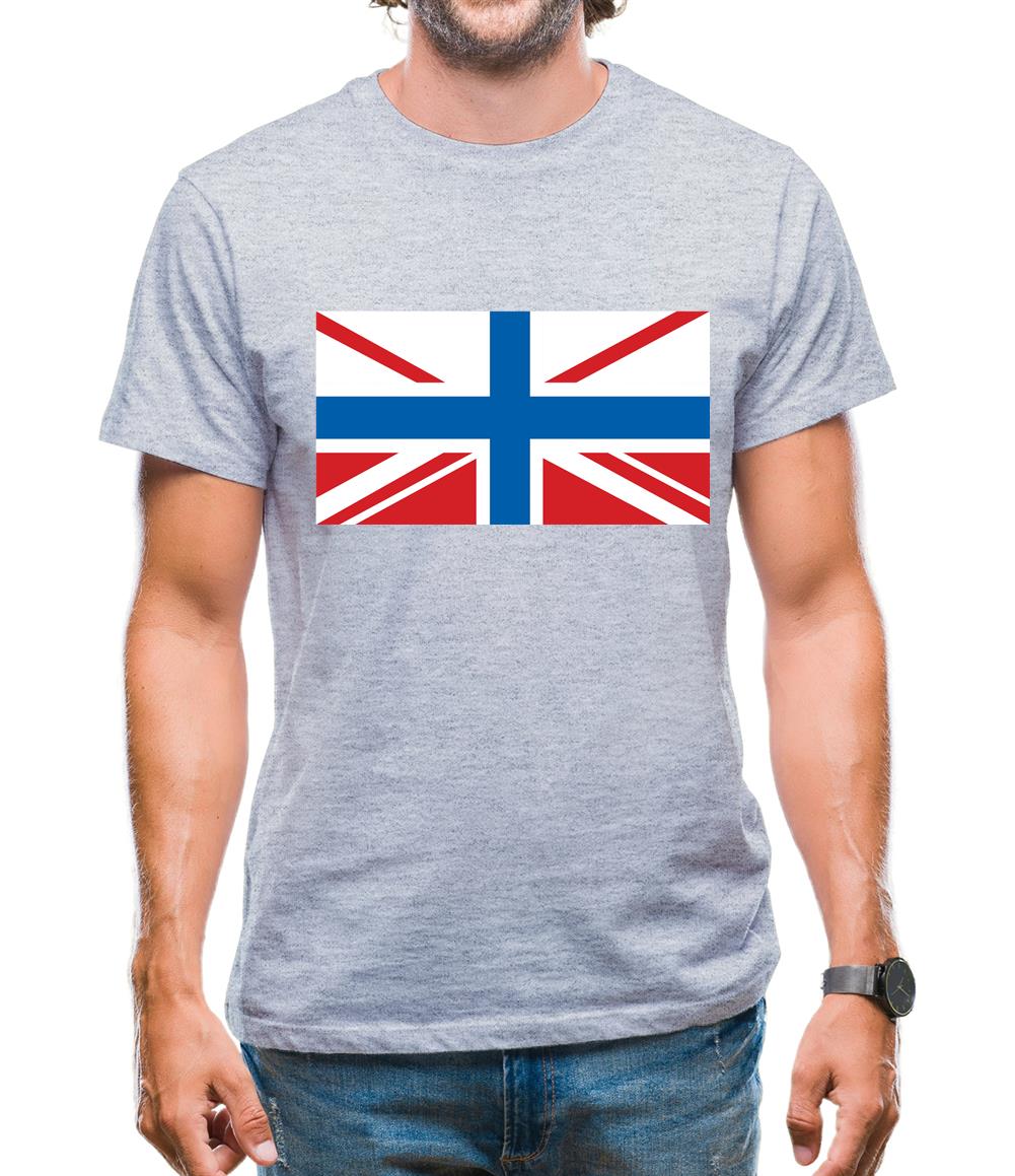 Russian Union Jack Mens T-Shirt Russian Union Jack Mens T-Shirt