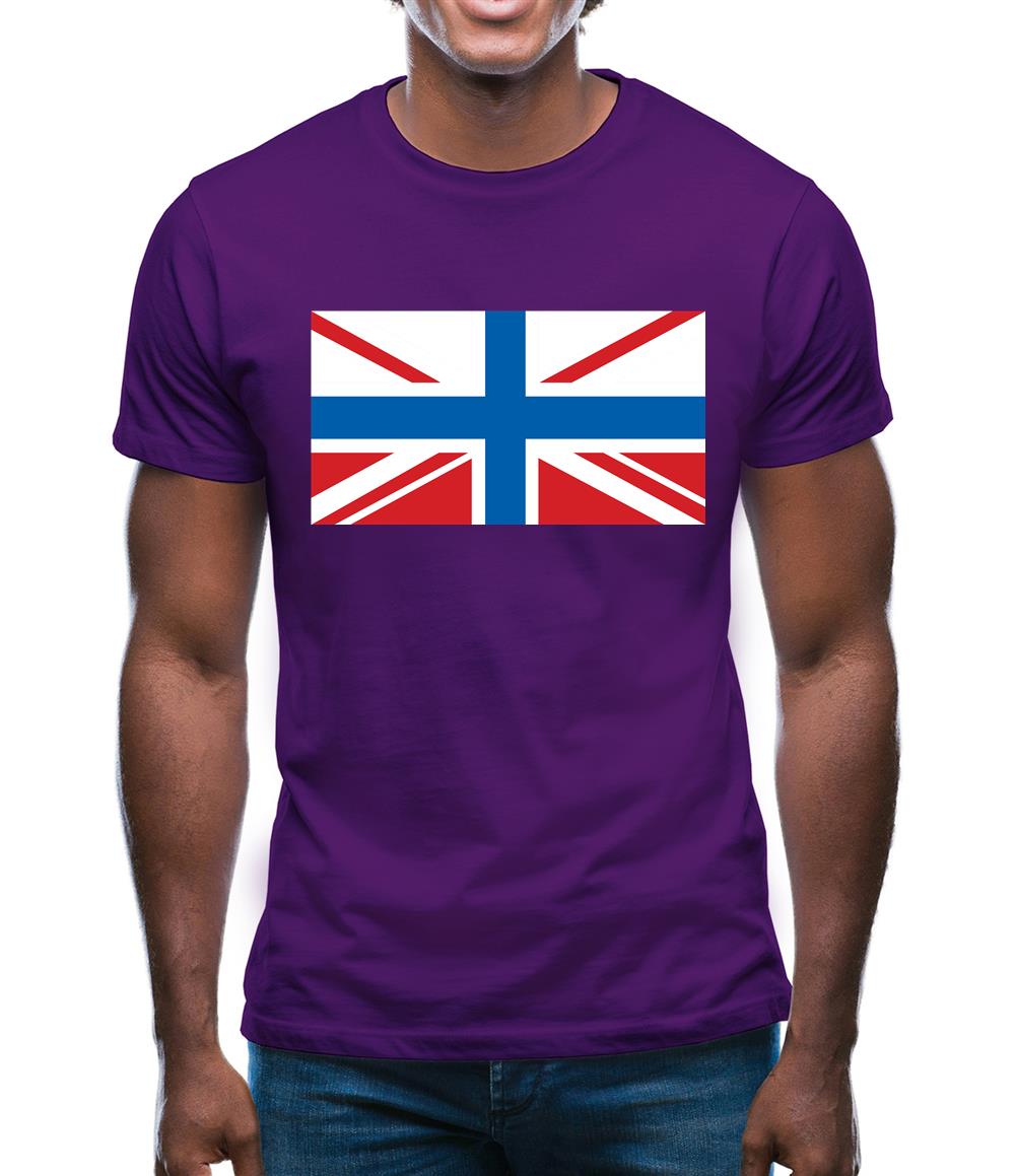 Russian Union Jack Mens T-Shirt Russian Union Jack Mens T-Shirt
