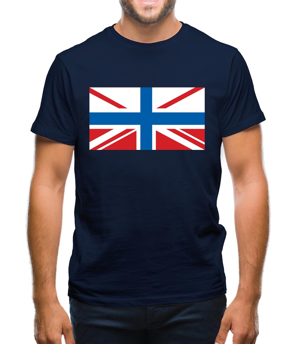 Russian Union Jack Mens T-Shirt Russian Union Jack Mens T-Shirt