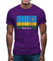 Rwanda Barcode Style Flag Mens T-Shirt Rwanda Barcode Style Flag Mens T-Shirt