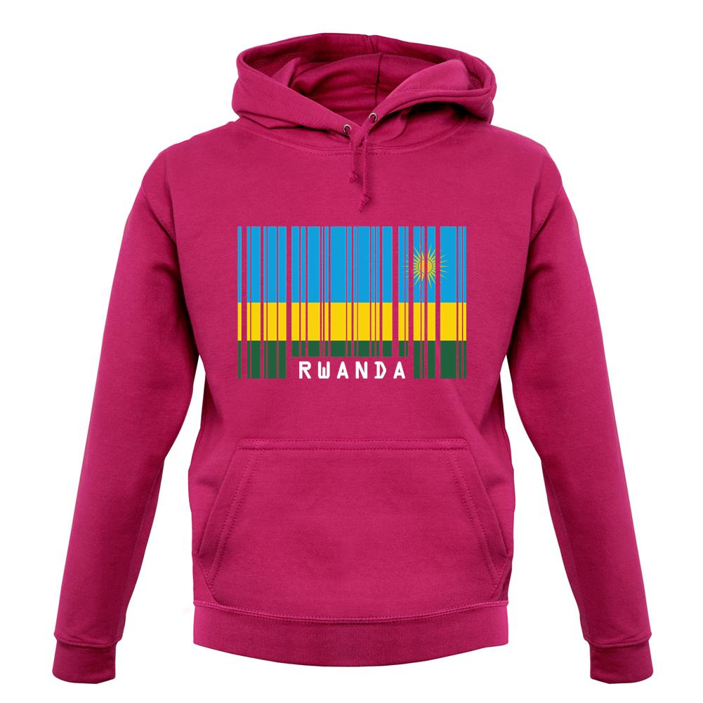 Rwanda Barcode Style Flag unisex hoodie Rwanda Barcode Style Flag unisex hoodie