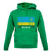 Rwanda Barcode Style Flag unisex hoodie Rwanda Barcode Style Flag unisex hoodie