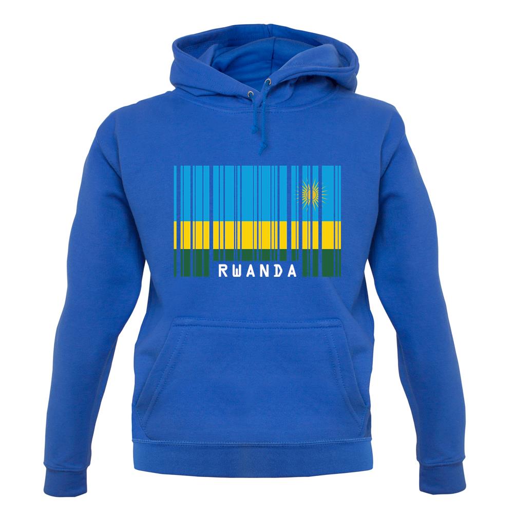 Rwanda Barcode Style Flag unisex hoodie Rwanda Barcode Style Flag unisex hoodie