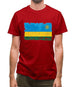 Rwanda Grunge Style Flag Mens T-Shirt Rwanda Grunge Style Flag Mens T-Shirt