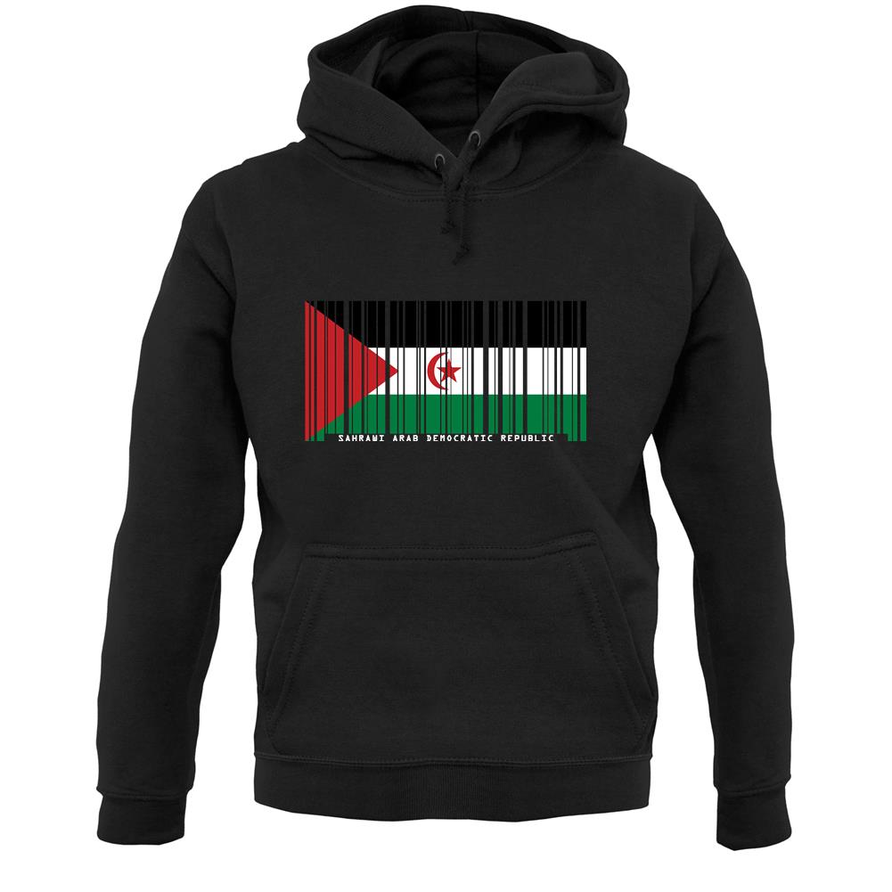 Sahrawi Arab Democratic Republic Barcode Style Flag Unisex Hoodie