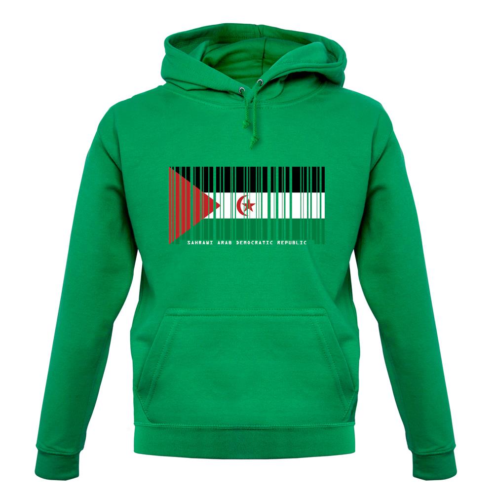 Sahrawi Arab Democratic Republic Barcode Style Flag unisex hoodie Sahrawi Arab Democratic Republic Barcode Style Flag unisex hoodie
