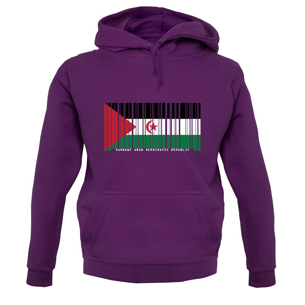 Sahrawi Arab Democratic Republic Barcode Style Flag unisex hoodie Sahrawi Arab Democratic Republic Barcode Style Flag unisex hoodie
