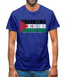 Sahrawi Arab Democratic Republic Barcode Style Flag Mens T-Shirt Sahrawi Arab Democratic Republic Barcode Style Flag Mens T-Shirt