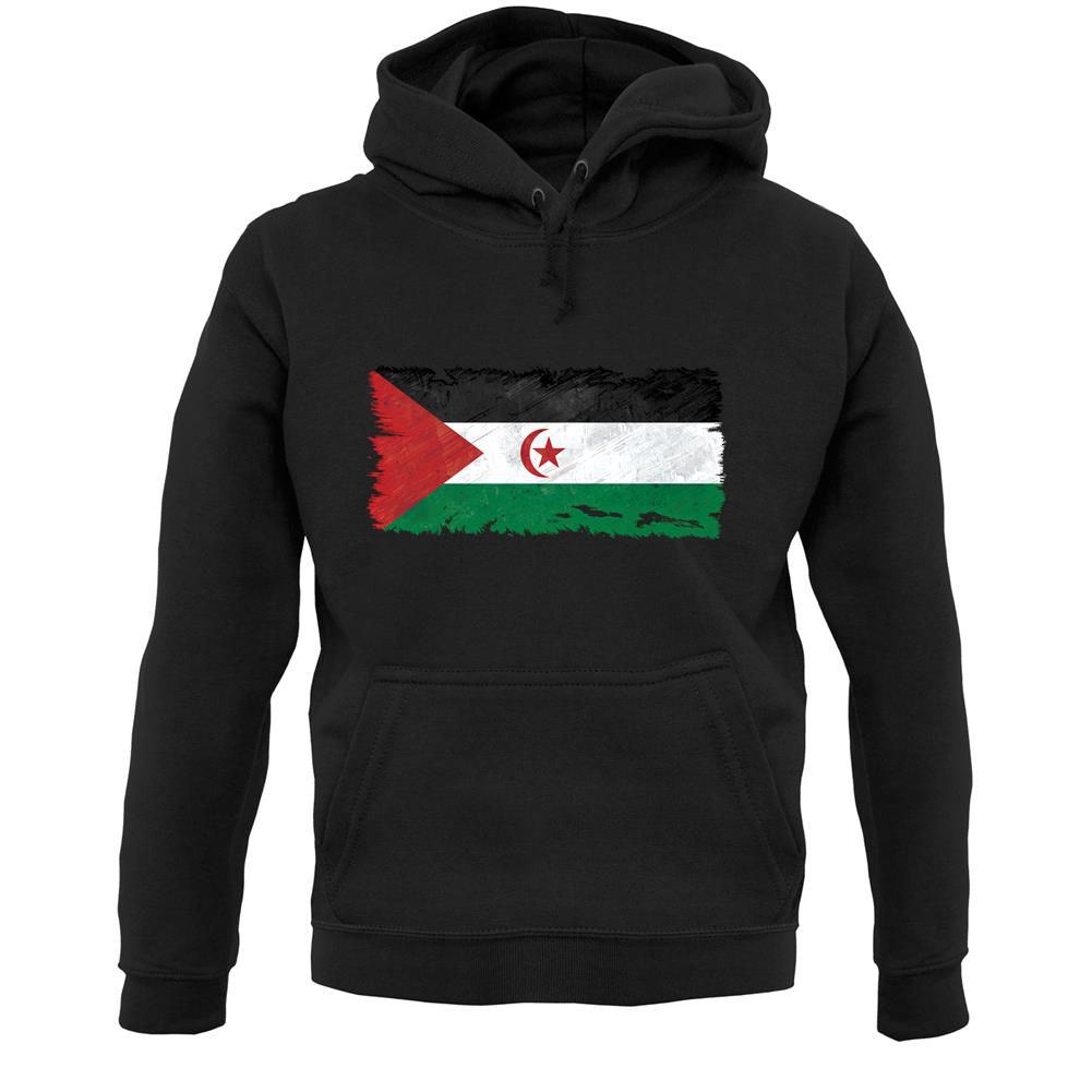 Sahrawi Arab Democratic Republic Grunge Style Flag Unisex Hoodie