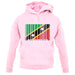 Saint Kitts And Nevis Barcode Style Flag unisex hoodie Saint Kitts And Nevis Barcode Style Flag unisex hoodie
