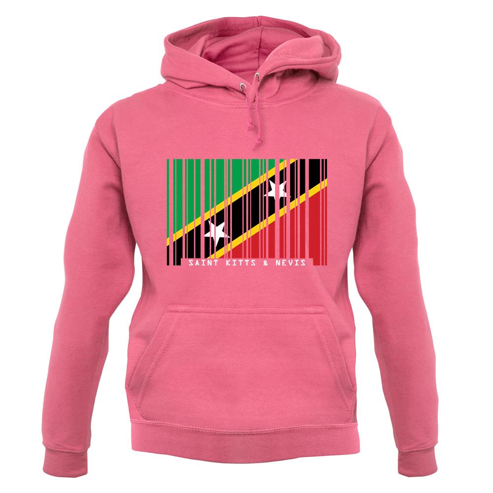 Saint Kitts And Nevis Barcode Style Flag unisex hoodie Saint Kitts And Nevis Barcode Style Flag unisex hoodie