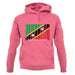 Saint Kitts And Nevis Barcode Style Flag unisex hoodie Saint Kitts And Nevis Barcode Style Flag unisex hoodie