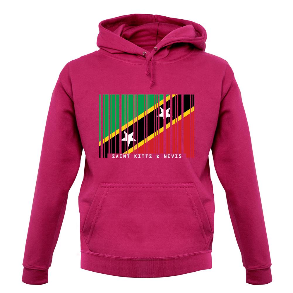 Saint Kitts And Nevis Barcode Style Flag unisex hoodie Saint Kitts And Nevis Barcode Style Flag unisex hoodie