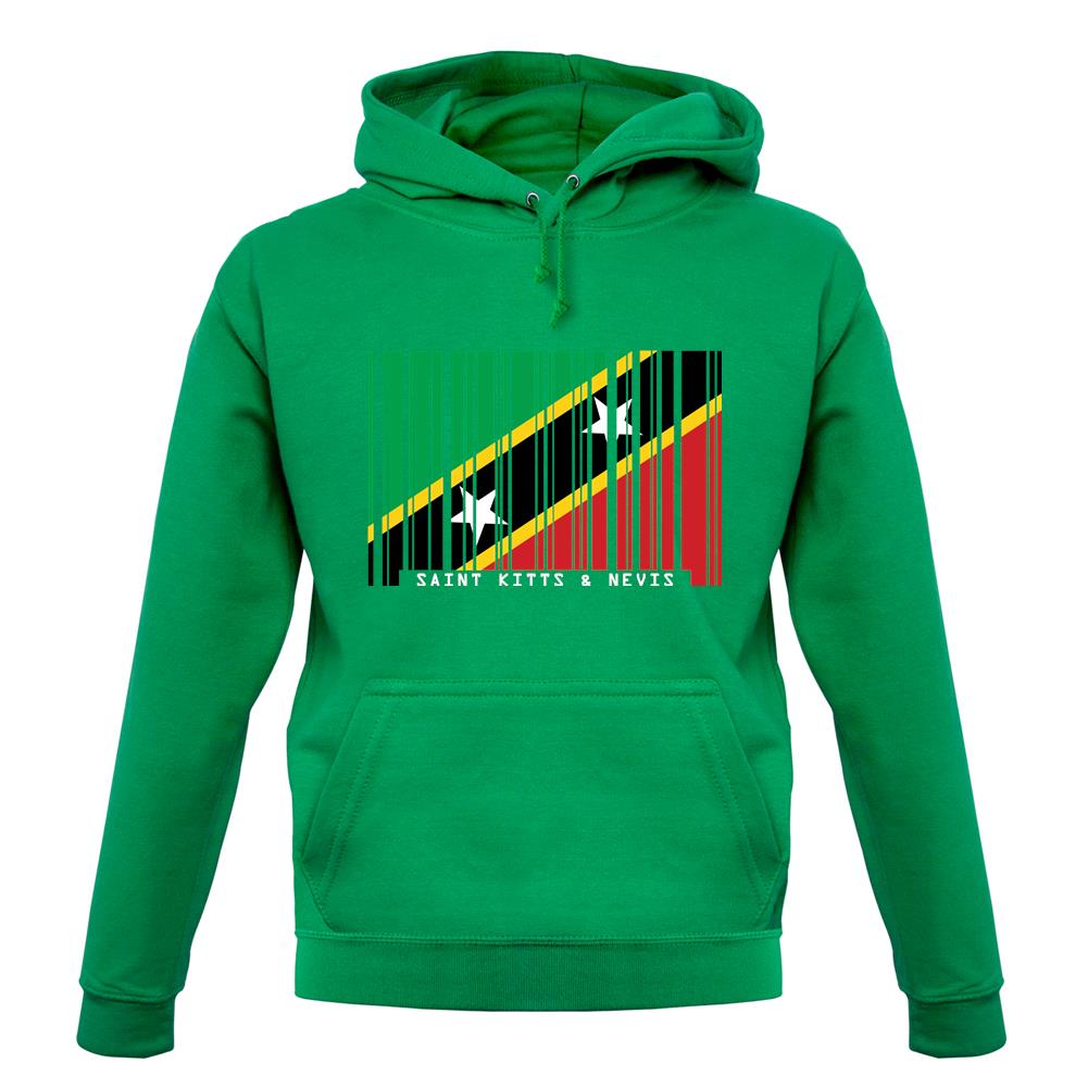 Saint Kitts And Nevis Barcode Style Flag unisex hoodie Saint Kitts And Nevis Barcode Style Flag unisex hoodie