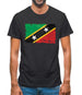 Saint Kitts And Nevis Grunge Style Flag Mens T-Shirt Saint Kitts And Nevis Grunge Style Flag Mens T-Shirt