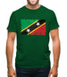 Saint Kitts And Nevis Grunge Style Flag Mens T-Shirt Saint Kitts And Nevis Grunge Style Flag Mens T-Shirt