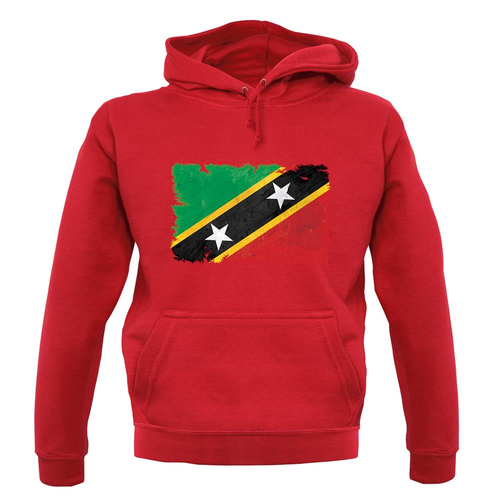 Saint Kitts And Nevis Grunge Style Flag unisex hoodie Saint Kitts And Nevis Grunge Style Flag unisex hoodie