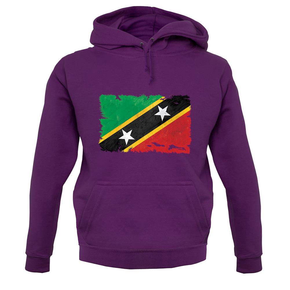Saint Kitts And Nevis Grunge Style Flag unisex hoodie Saint Kitts And Nevis Grunge Style Flag unisex hoodie