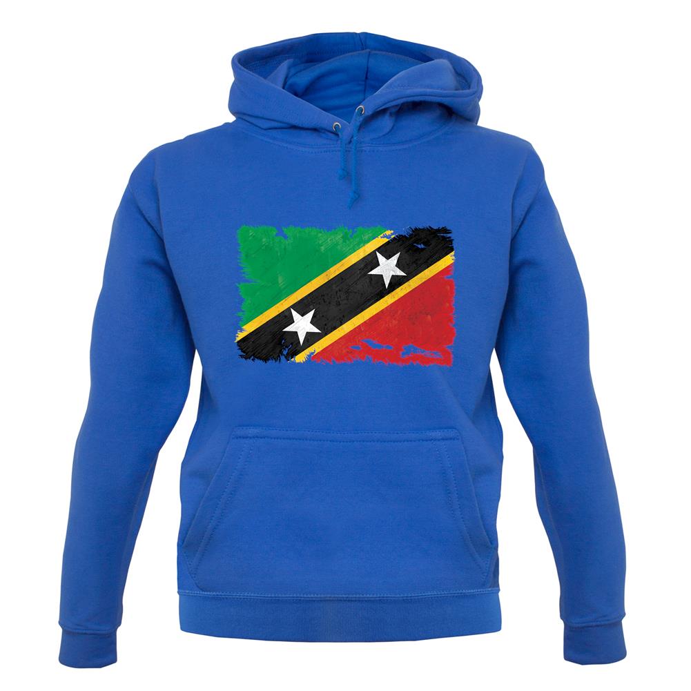 Saint Kitts And Nevis Grunge Style Flag unisex hoodie Saint Kitts And Nevis Grunge Style Flag unisex hoodie