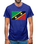 Saint Kitts And Nevis Grunge Style Flag Mens T-Shirt Saint Kitts And Nevis Grunge Style Flag Mens T-Shirt