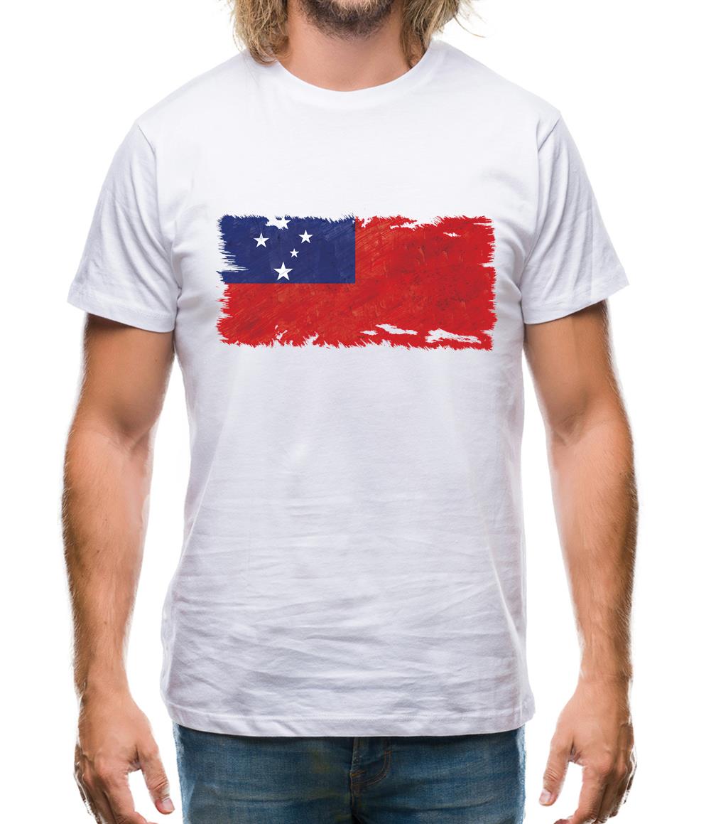 Samoa Grunge Style Flag Mens T-Shirt Samoa Grunge Style Flag Mens T-Shirt