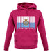 San Marino  Barcode Style Flag unisex hoodie San Marino  Barcode Style Flag unisex hoodie