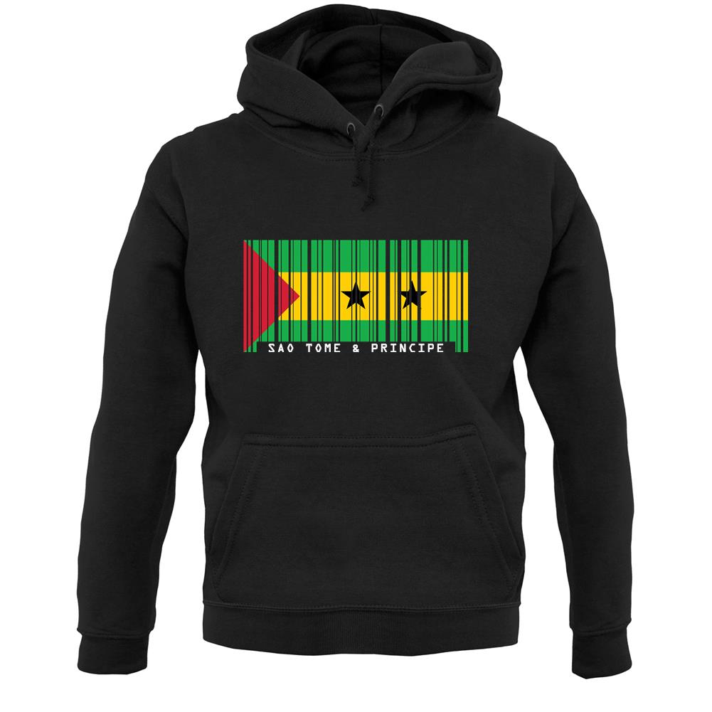 Sao Tome And Principe Barcode Style Flag Unisex Hoodie