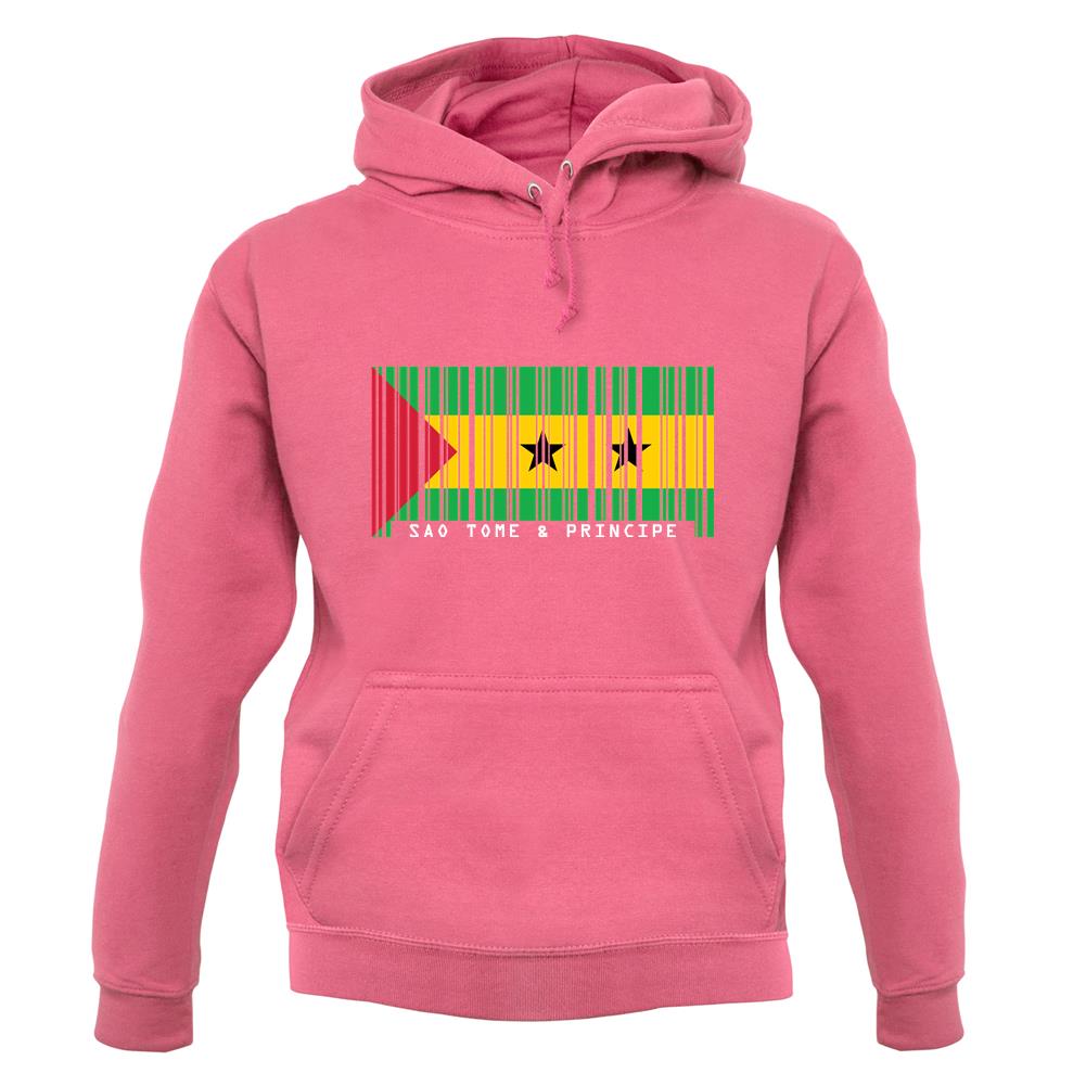 Sao Tome And Principe Barcode Style Flag unisex hoodie Sao Tome And Principe Barcode Style Flag unisex hoodie