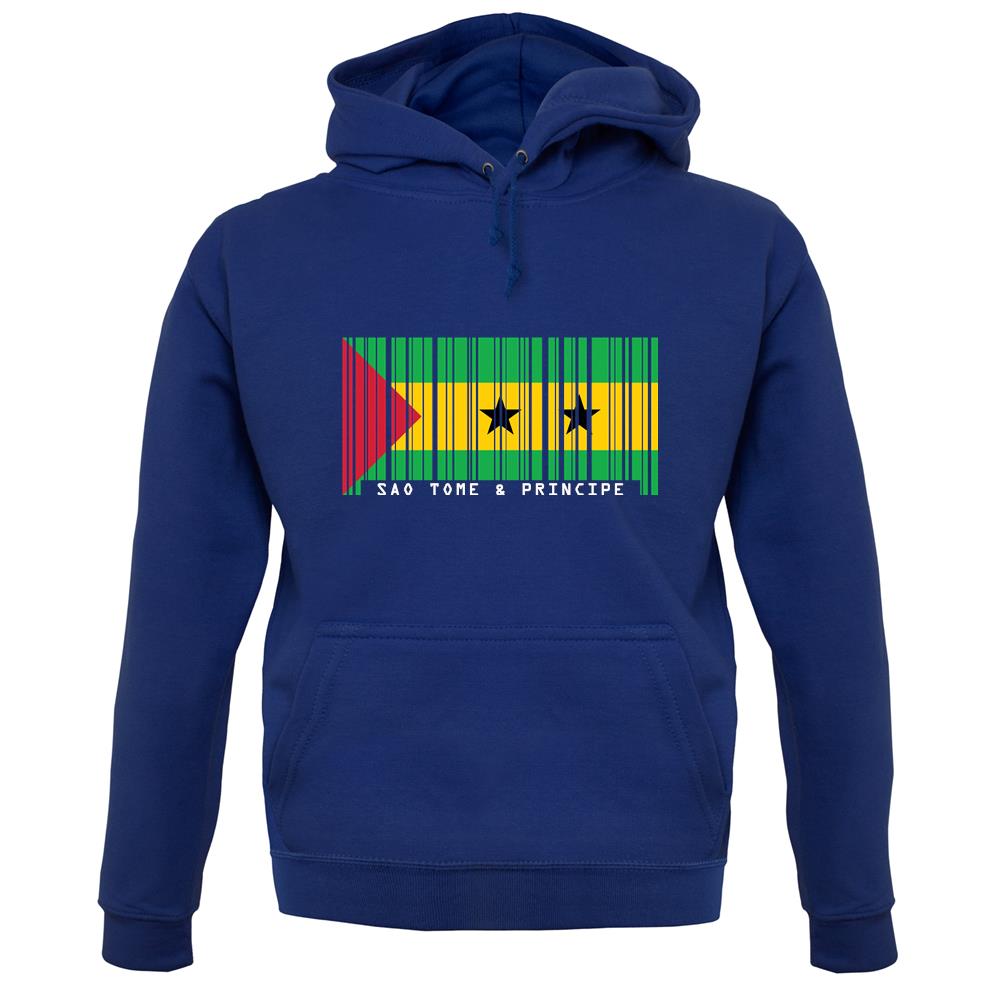 Sao Tome And Principe Barcode Style Flag unisex hoodie Sao Tome And Principe Barcode Style Flag unisex hoodie