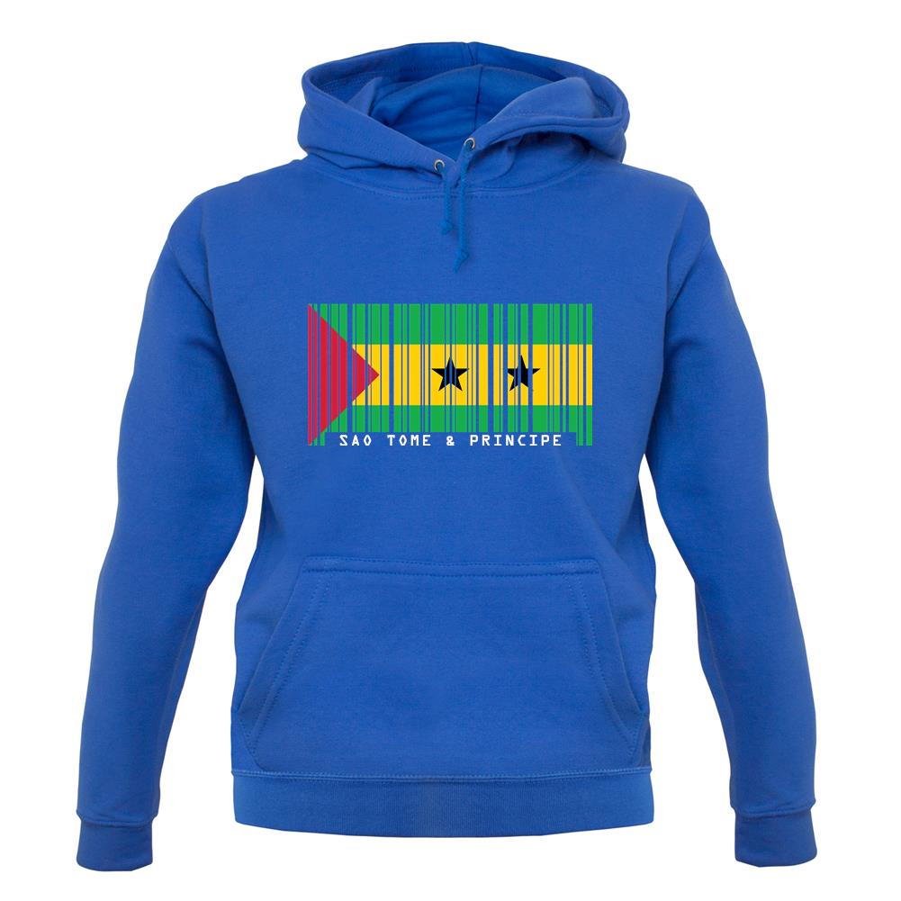 Sao Tome And Principe Barcode Style Flag unisex hoodie Sao Tome And Principe Barcode Style Flag unisex hoodie