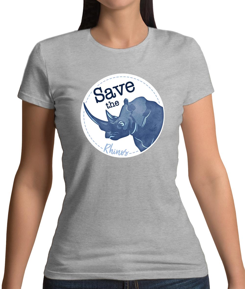 Save The Rhinos Womens T-Shirt Save The Rhinos Womens T-Shirt