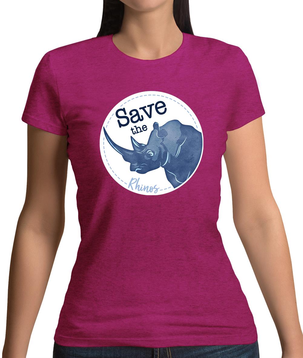 Save The Rhinos Womens T-Shirt Save The Rhinos Womens T-Shirt