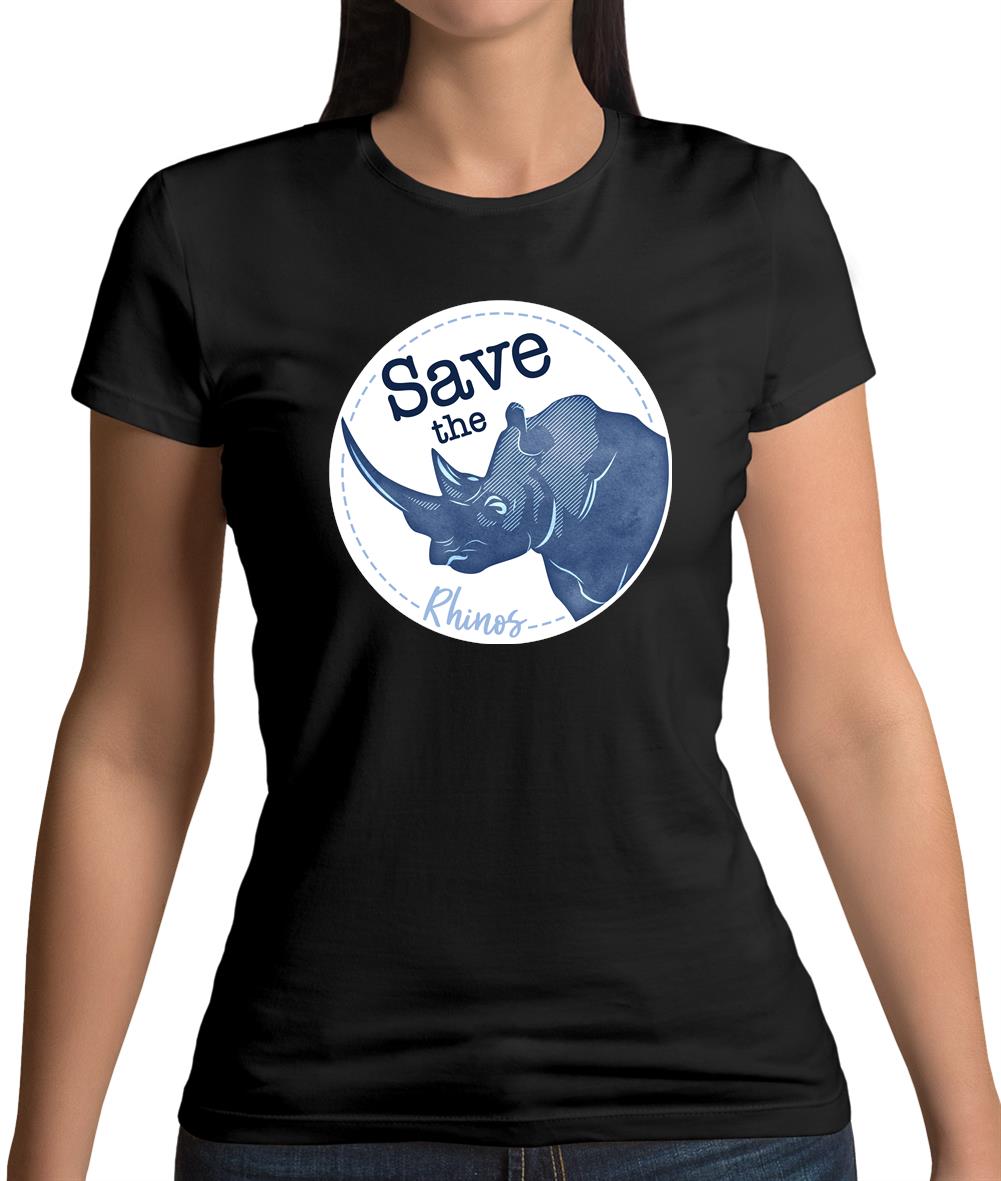 Save The Rhinos Womens T-Shirt Save The Rhinos Womens T-Shirt