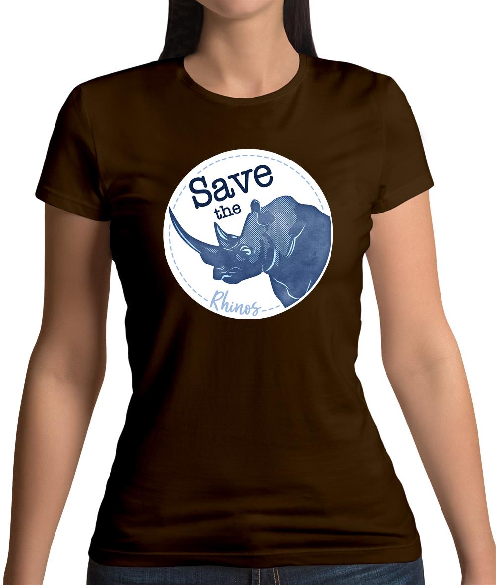 Save The Rhinos Womens T-Shirt Save The Rhinos Womens T-Shirt
