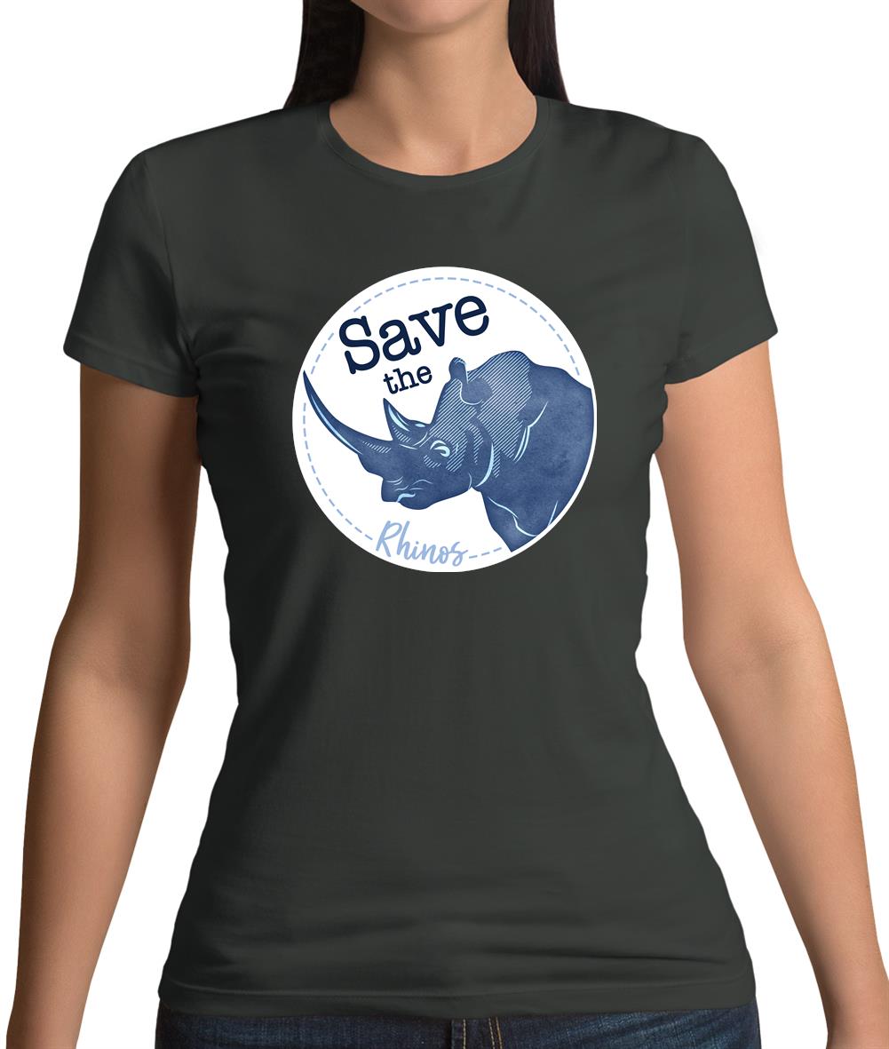 Save The Rhinos Womens T-Shirt Save The Rhinos Womens T-Shirt