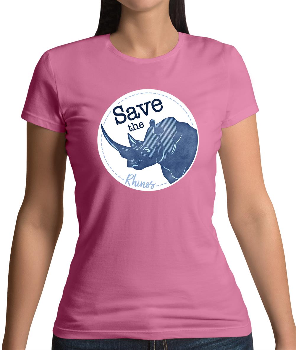 Save The Rhinos Womens T-Shirt Save The Rhinos Womens T-Shirt