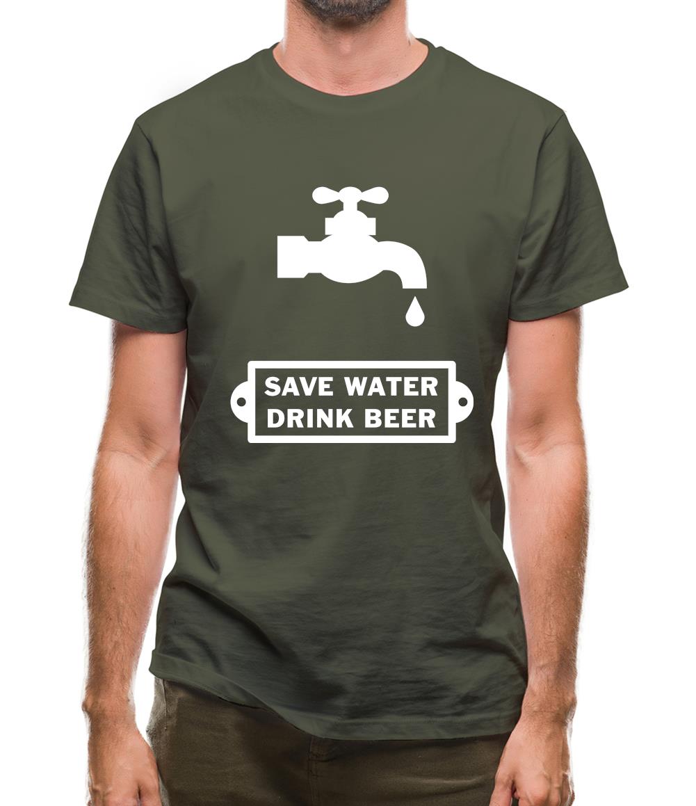 Save Water Drink Beer Mens T-Shirt Save Water Drink Beer Mens T-Shirt